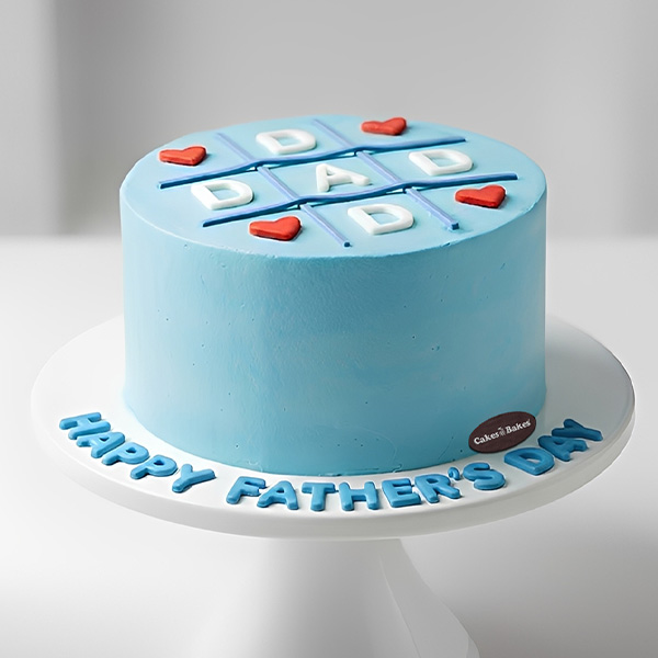 Father’s Day celebration cake Dubai with elegant premium finish and custom bakery design