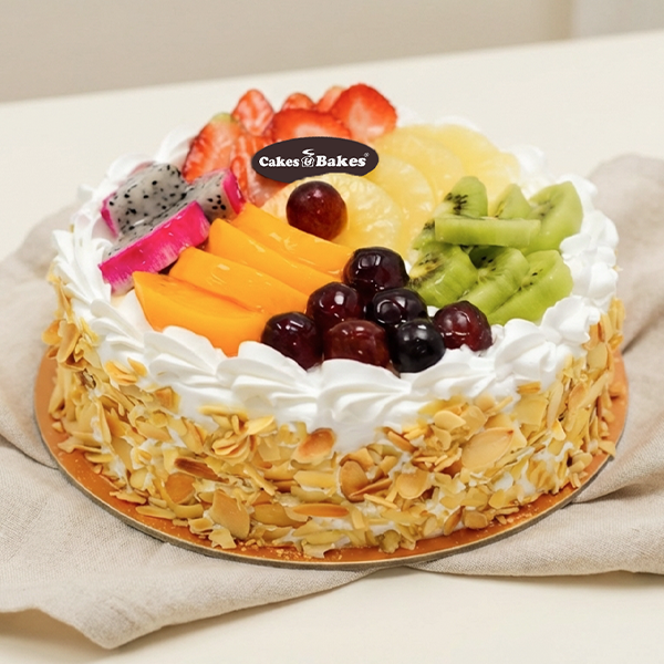 Fresh Fruit Fantasy Cake by Cakes and Bakes Bakery Dubai