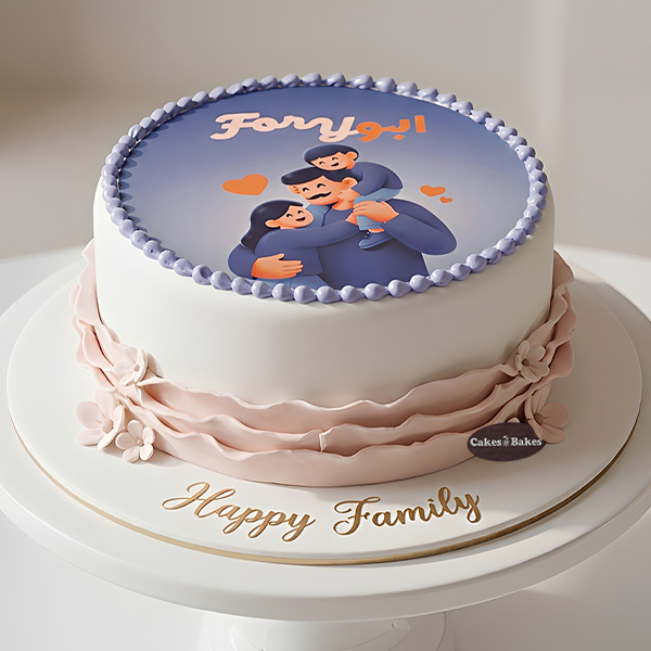 Custom Father’s Day family celebration cake Dubai with personalized design and premium bakery finish cakes and bakes dubai